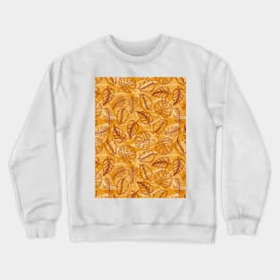 Leaf Line Art Crewneck Sweatshirt